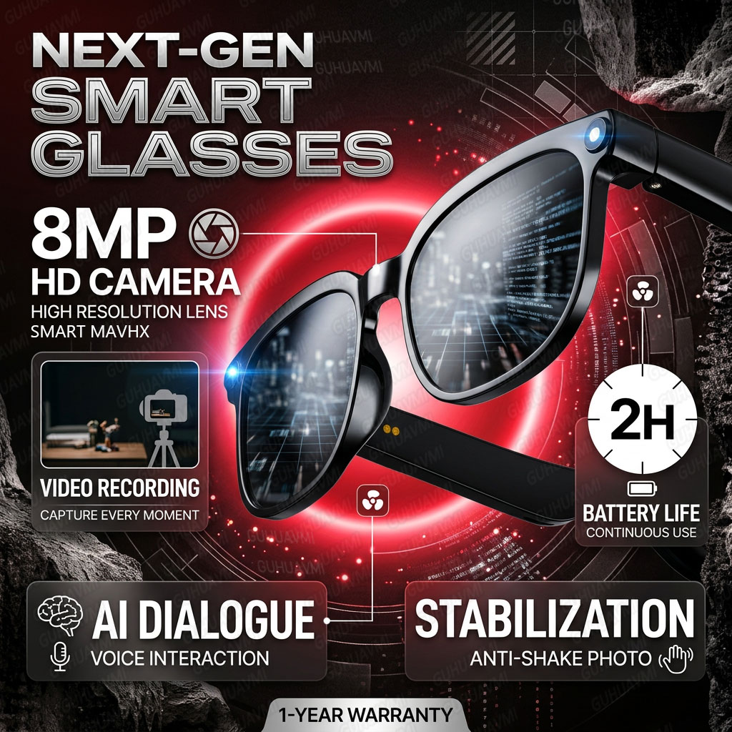 Wireless Smart Camera Glasses  - Smart Glasses Lens avis et prix