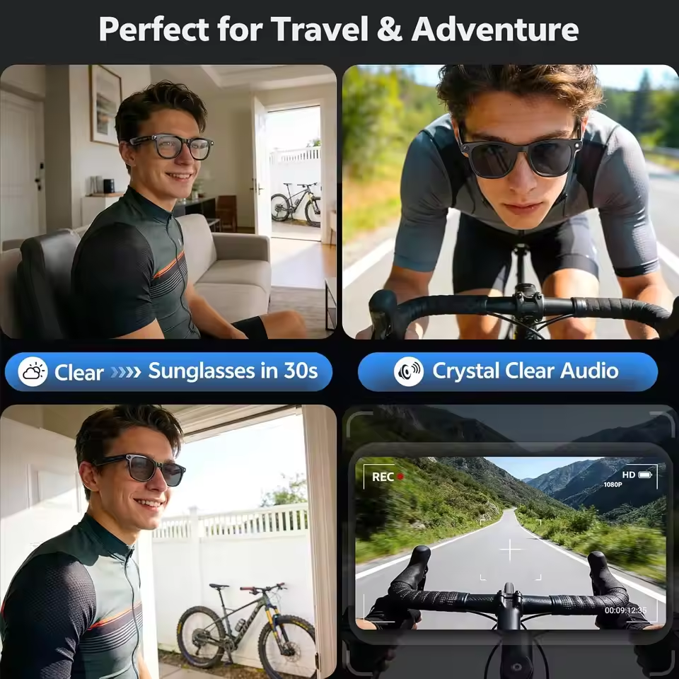 Wireless Smart Camera Glasses  - Smart Glasses Lens avis et prix