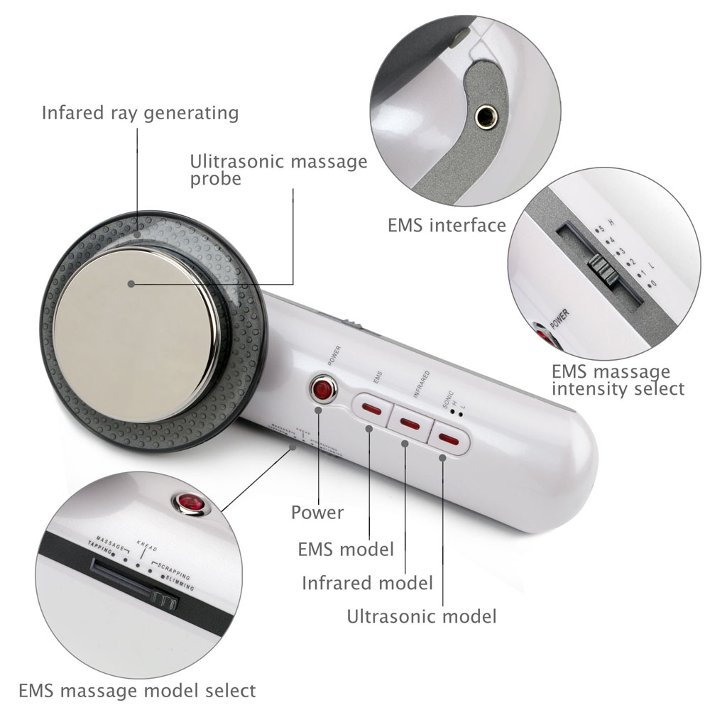 3 in 1 Ultrasonic Cavitation E - Galvanic Skin Sensor avis et prix