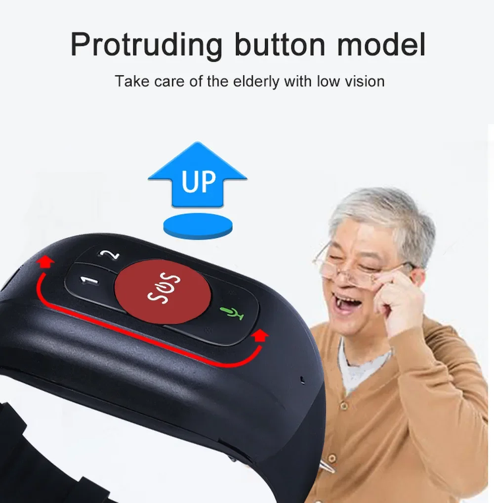 Elderly 4G LTE SOS Watch GPS T - Fall Detection Watch avis et prix