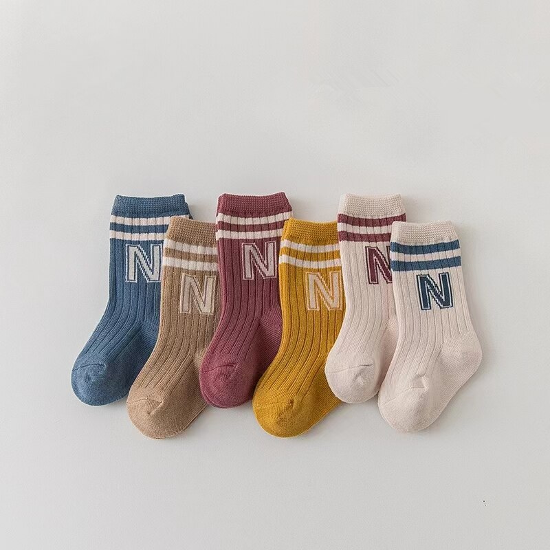 3 Pairs Baby Letter Socks Knit - Baby Sock Oximeter avis et prix