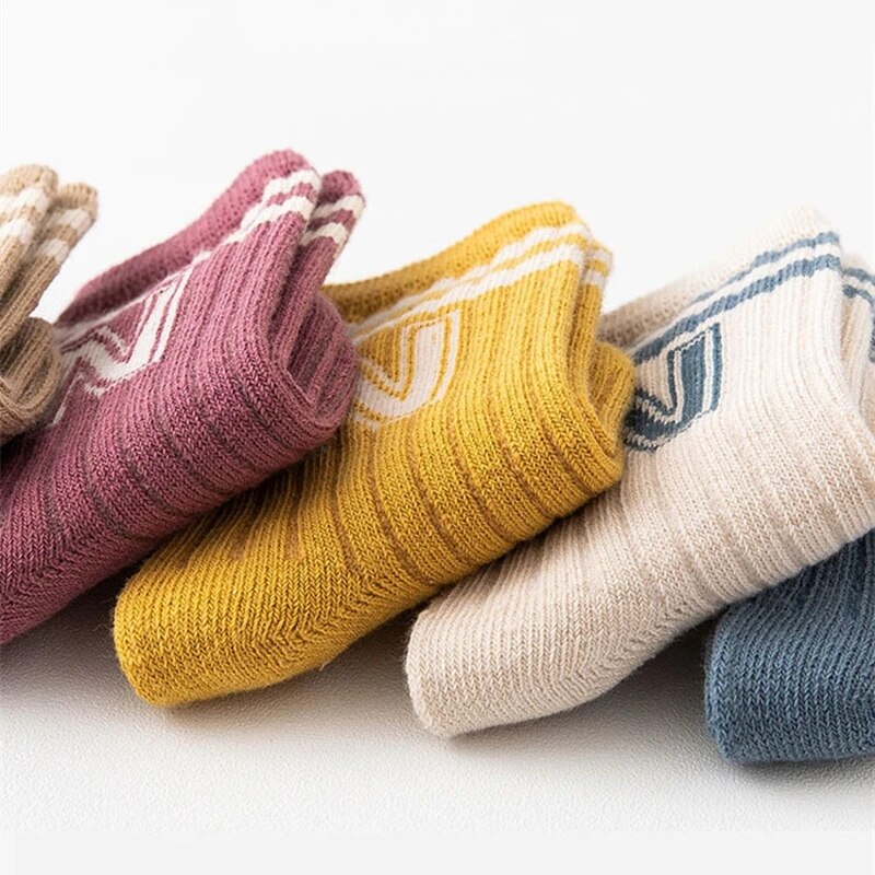 3 Pairs Baby Letter Socks Knit - Baby Sock Oximeter avis et prix