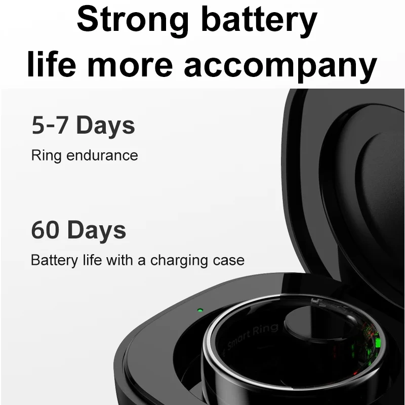 Smart Ring with Charging Case  - Temperature Ring Skin avis et prix