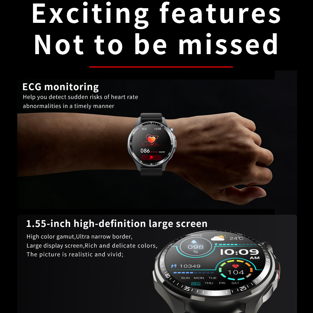 Men Smart Watch Ultra HD Scree - Fall Detection Watch avis et prix