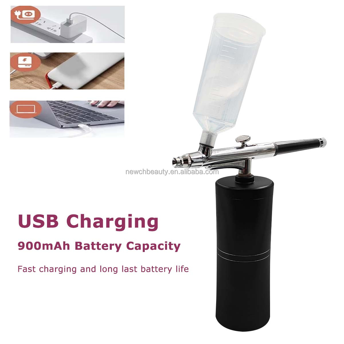 Cordless Airbrush Kit with Com - Galvanic Skin Sensor avis et prix