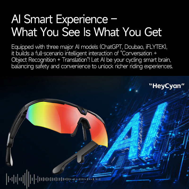 BT Cycling Sunglasses AI Voice - Smart Glasses Lens avis et prix