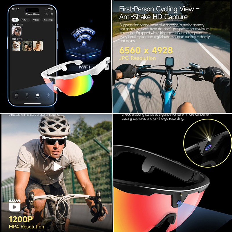 BT Cycling Sunglasses AI Voice - Smart Glasses Lens avis et prix