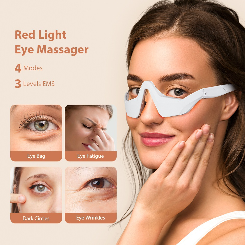 Eye Massager Under Eye Red Lig - Light Therapy Glasses avis et prix
