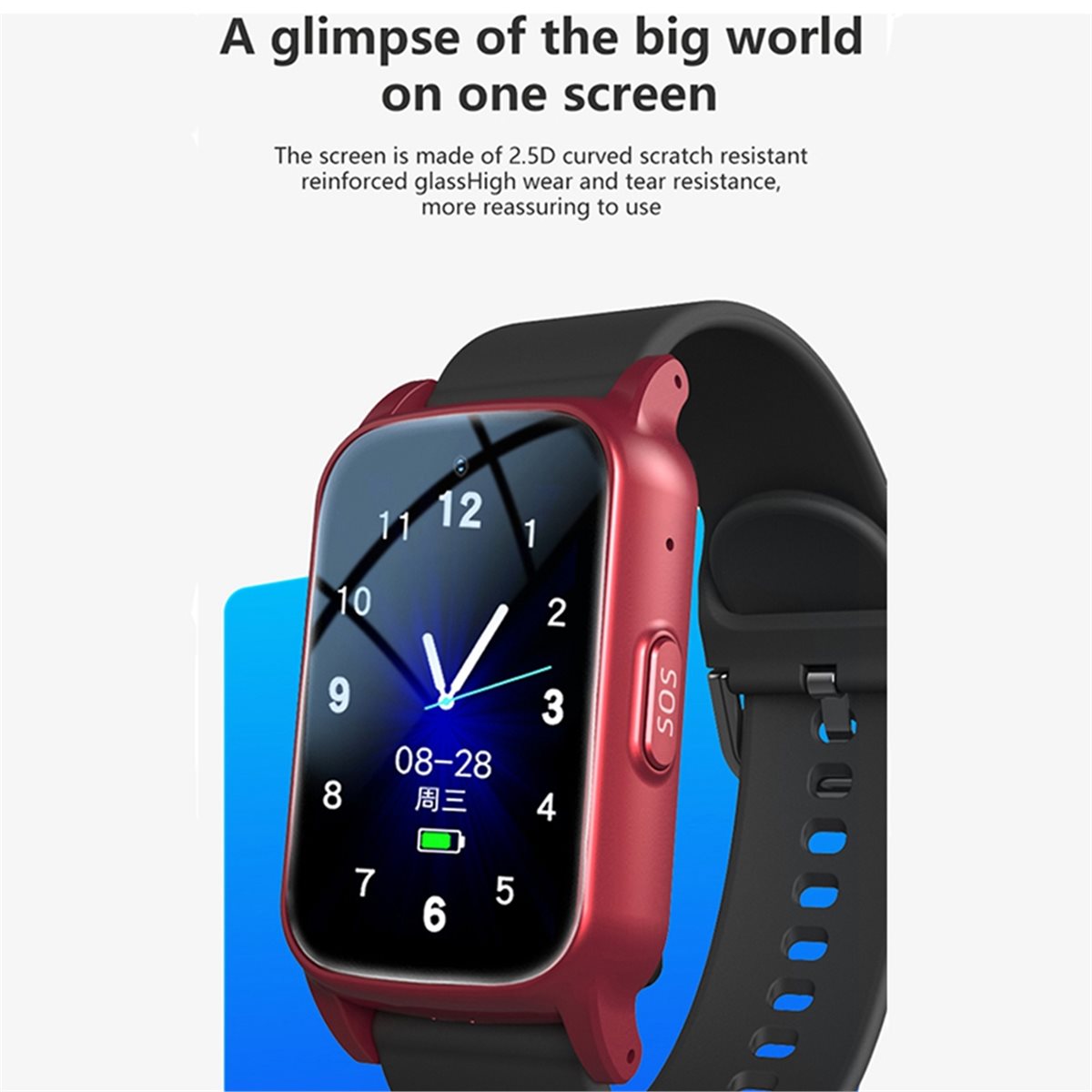 4G Elderly Smart Watch with GP - Fall Detection Watch avis et prix