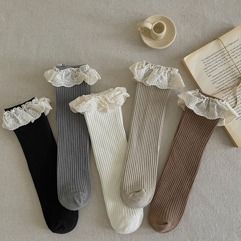 Ruffle Baby Girls Knee High So - Baby Sock Oximeter avis et prix