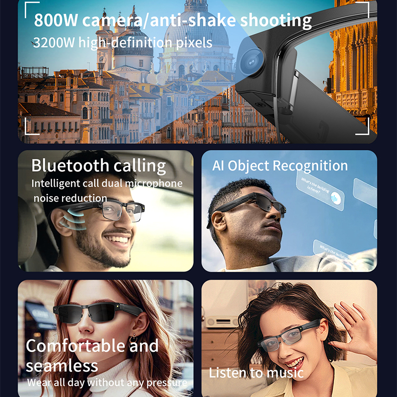 2026 New Al Smart Glasses 800W - Smart Glasses Lens avis et prix