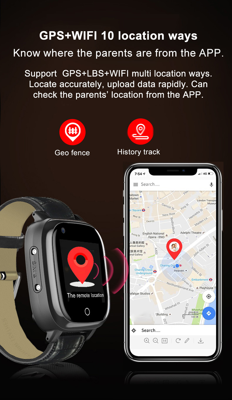 Elderly Smart Watch For Senior - Fall Detection Watch avis et prix