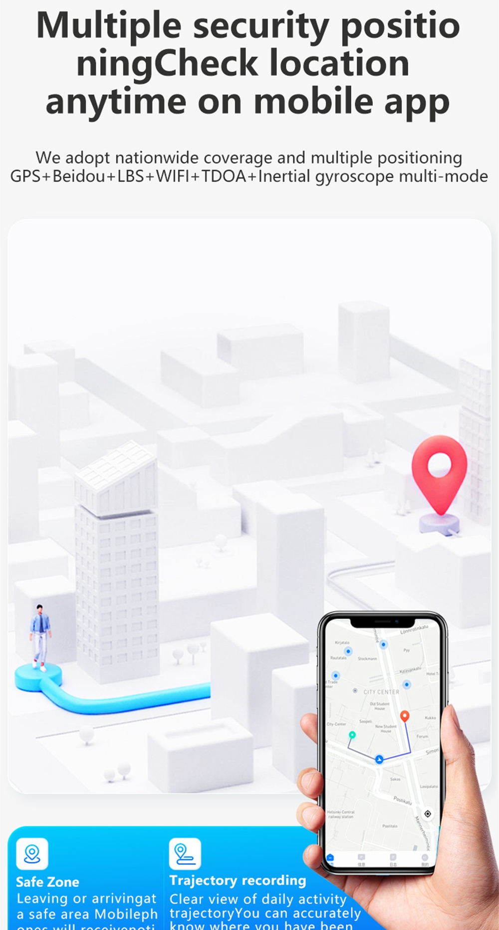 GPS Positioning Fall Detection - Fall Detection Watch avis et prix