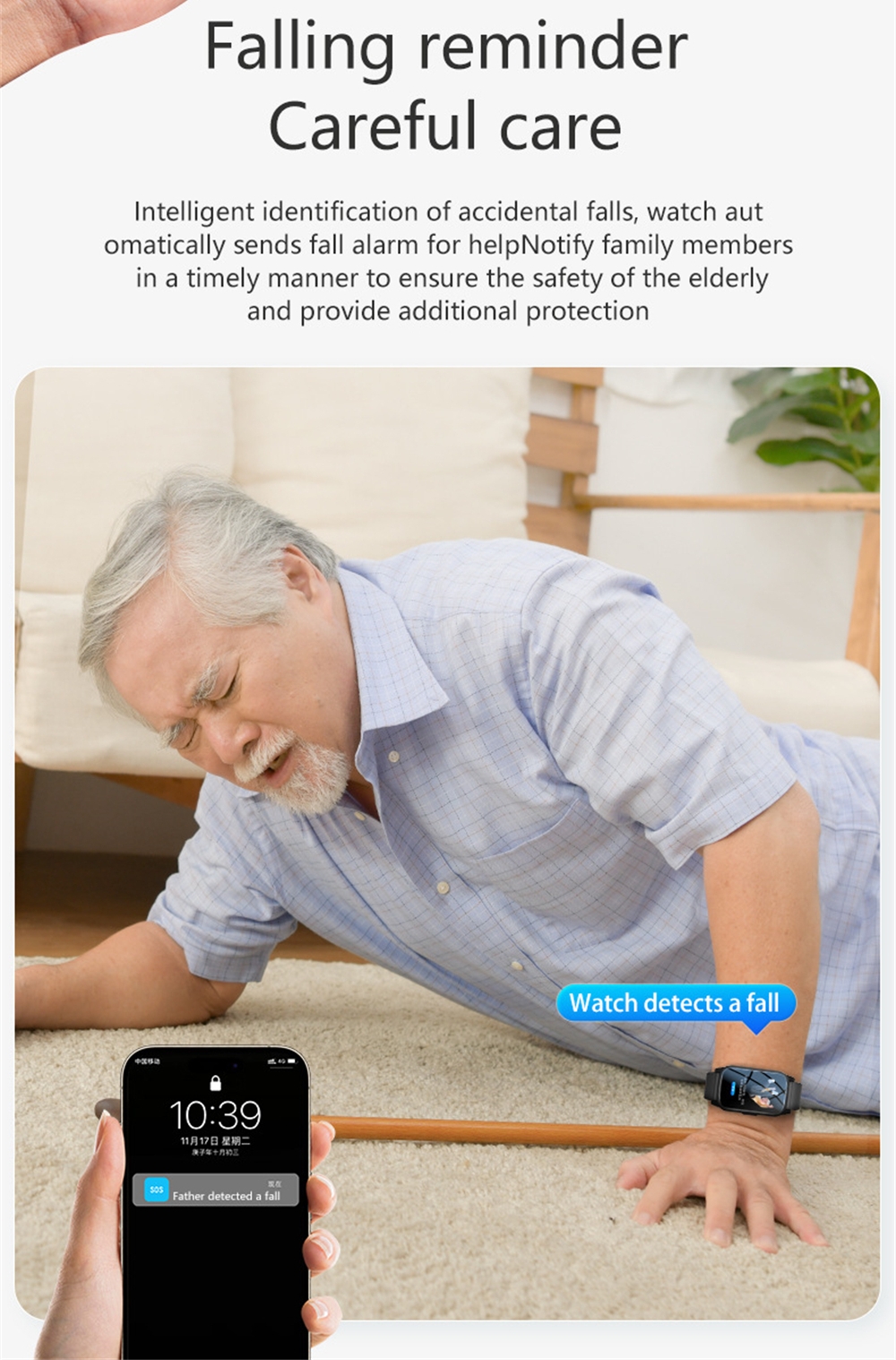 GPS Positioning Fall Detection - Fall Detection Watch avis et prix