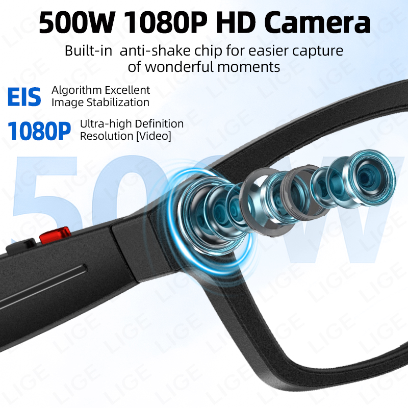 LIGE 5MP Camera Smart Glasses  - Smart Glasses Lens avis et prix