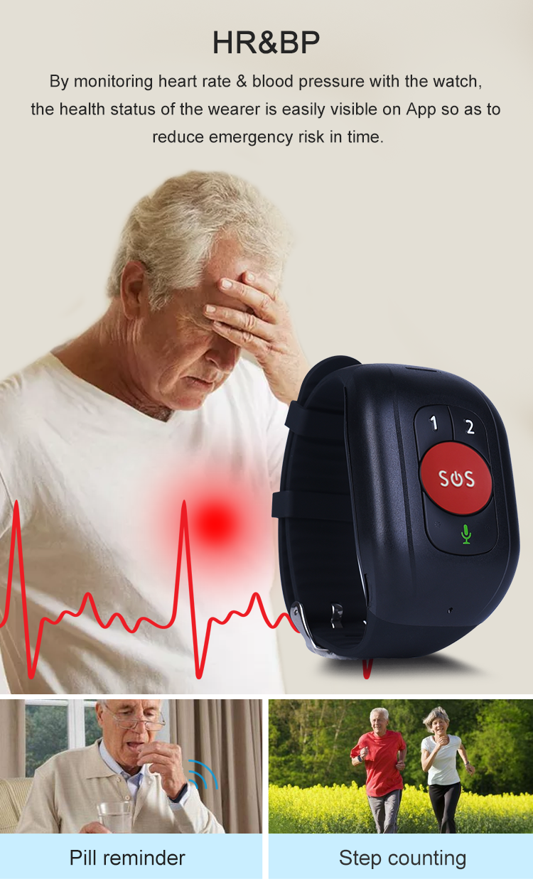 4G Smart GPS Tracker Watch for - Fall Detection Watch avis et prix