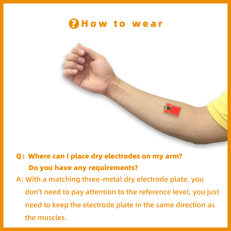 Dry Electrode EMG Sensor Elect - Muscle Sensor Emg avis et prix