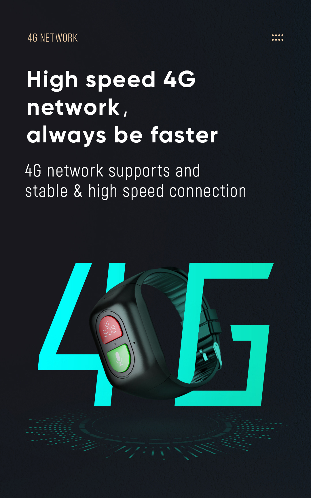 Elderly Smart Watch 4G Sim Car - Fall Detection Watch avis et prix