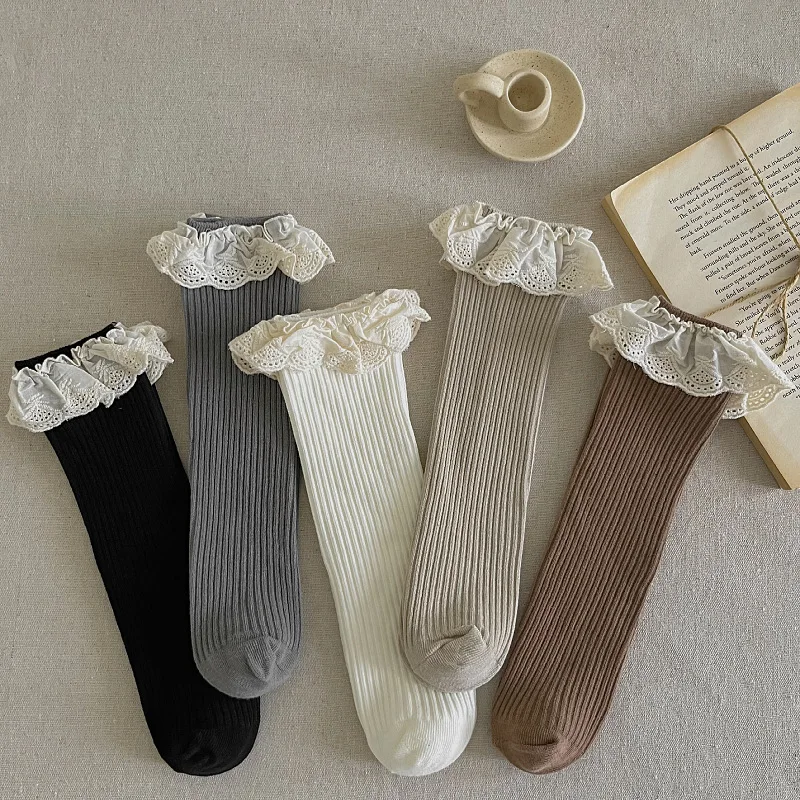 Ruffle Baby Girls Knee High So - Baby Sock Oximeter avis et prix