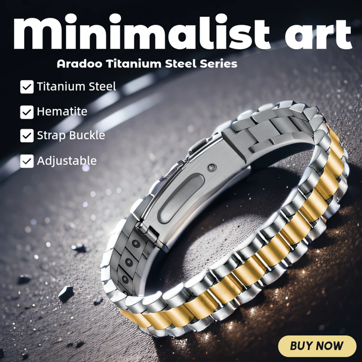 Titanium Steel Hematite Magnet - Meditation Headband Eeg avis et prix