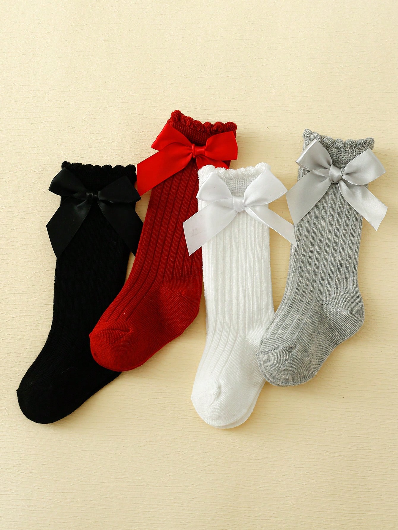4/5 Pairs Baby Girls Long Knee - Baby Sock Oximeter avis et prix