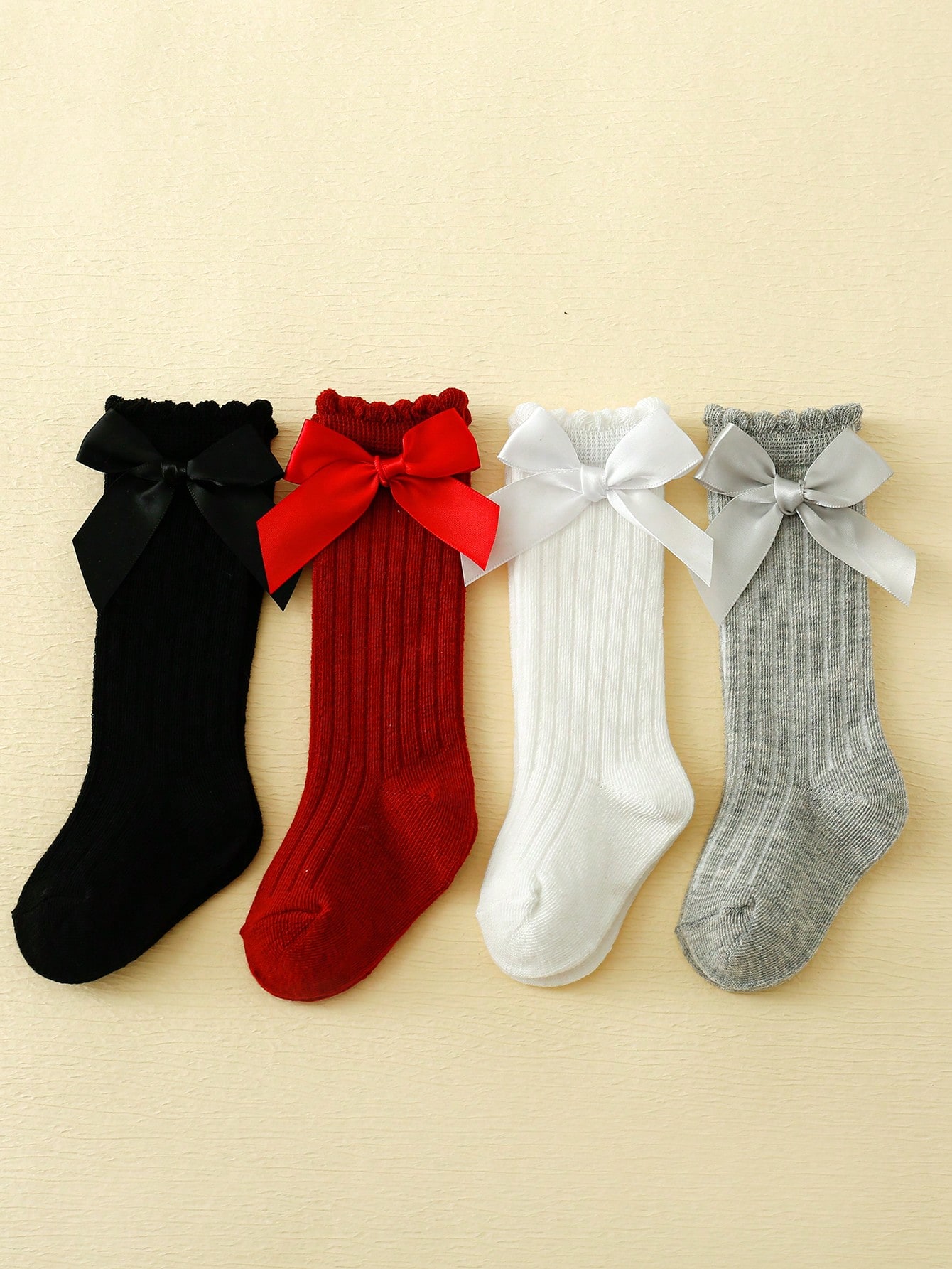 4/5 Pairs Baby Girls Long Knee - Baby Sock Oximeter avis et prix