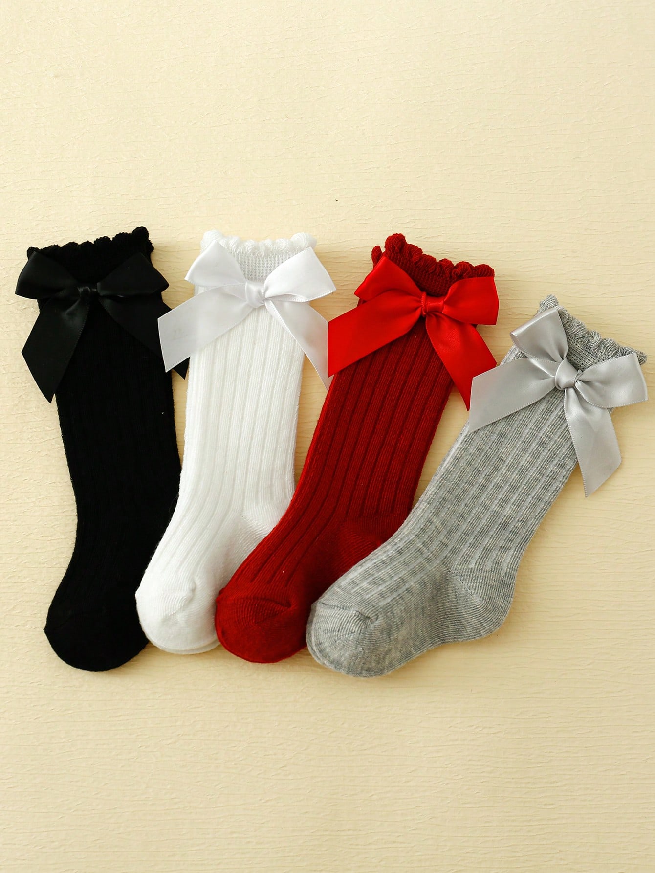 4/5 Pairs Baby Girls Long Knee - Baby Sock Oximeter avis et prix