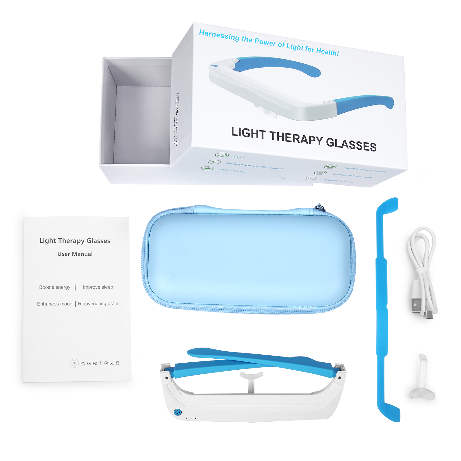 Sleep-aiding and Mind-calming  - Light Therapy Glasses avis et prix