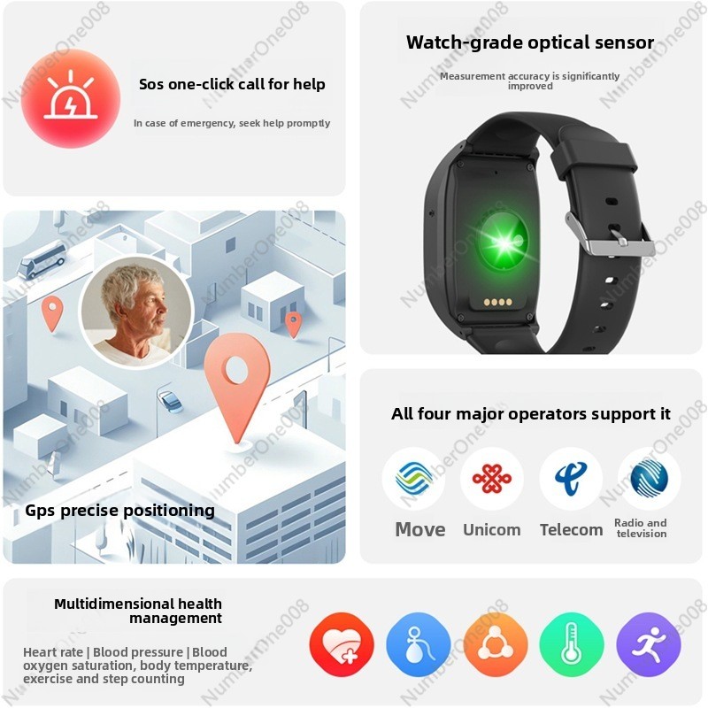 4G Smart Watch for Elderly, GP - Fall Detection Watch avis et prix