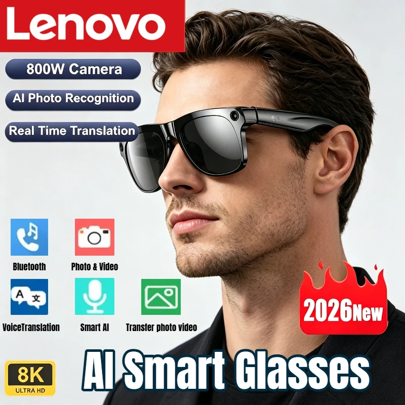 Lenovo AI Smart Glasses 8K HD  - Smart Glasses Lens avis et prix