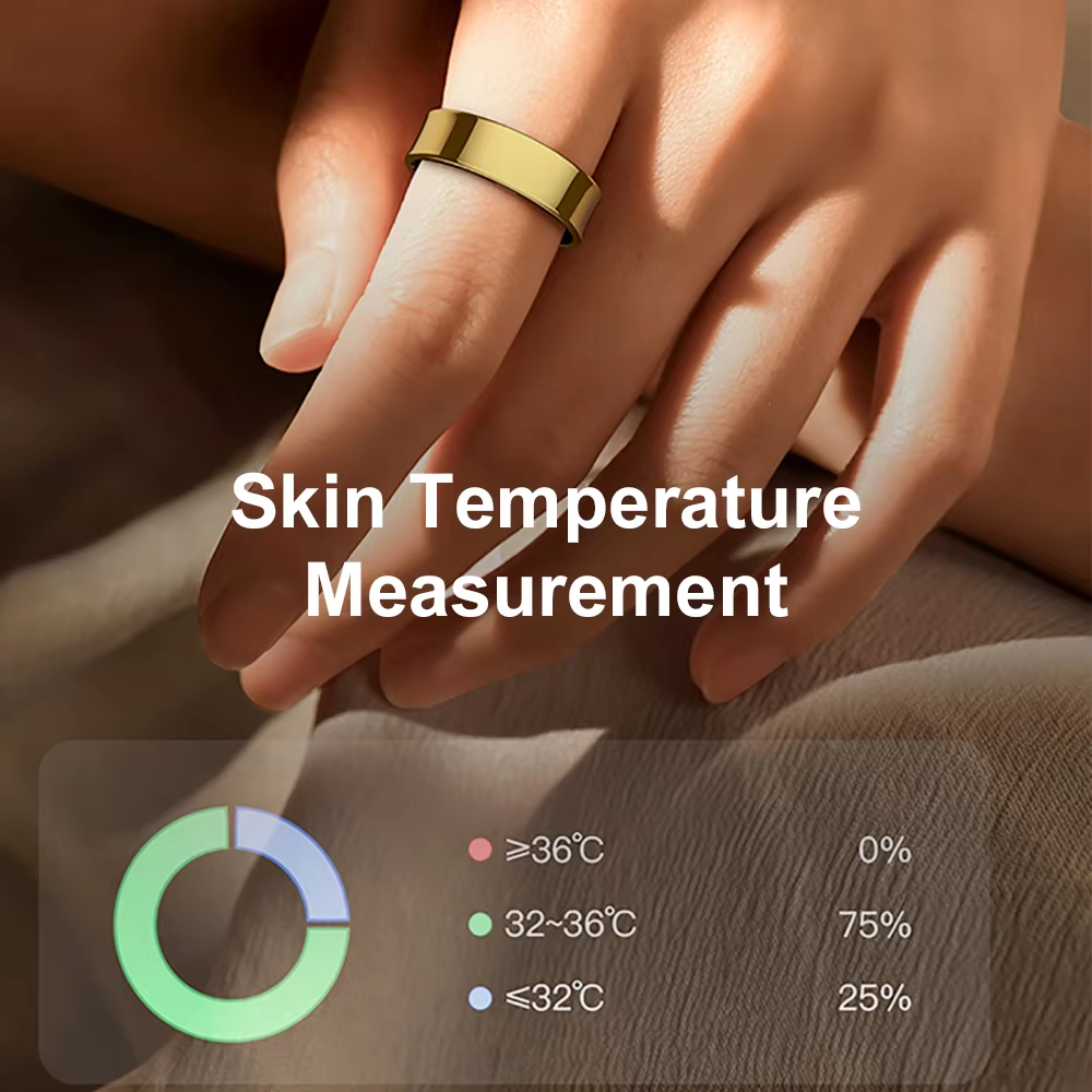 Smart Ring with Charging Case, - Temperature Ring Skin avis et prix