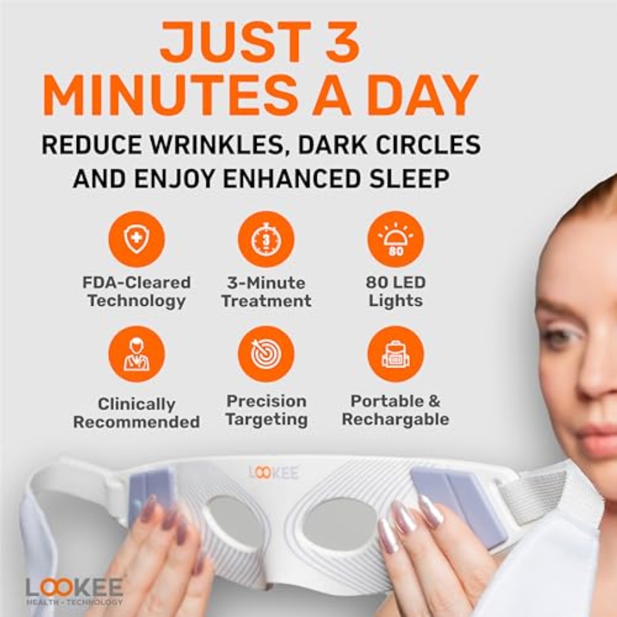 LOOKEE Under Eye Red Light The - Light Therapy Glasses avis et prix