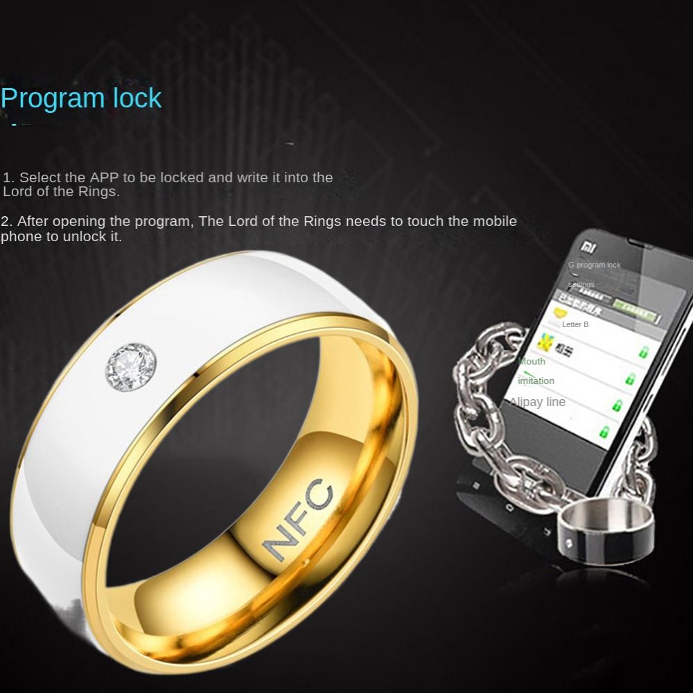 NFC Smart Ring Stainless Steel - Smart Ring Nfc Pay avis et prix