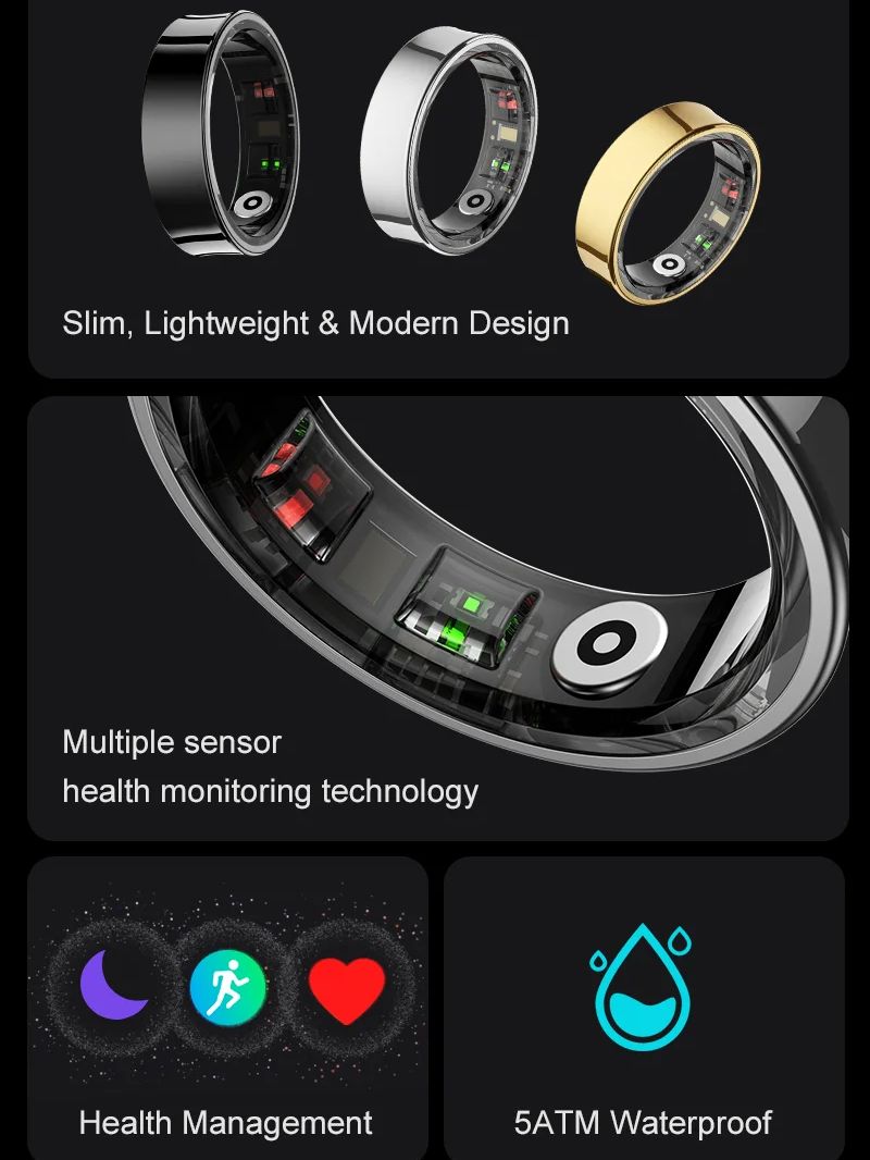 New Smart Ring R09 Health Moni - Temperature Ring Skin avis et prix